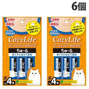 いなば CIAO CozyLife ちゅ〜る まぐろ＆ほたて貝柱 (14g×4本入)×6個 SC-402 猫 ねこ ネコ 猫用 おやつ ペットフード｜kilat