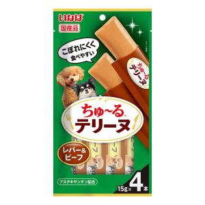 『ポイント10倍』いなば ちゅ〜る テリーヌ レバー＆ビーフ 15g 4本