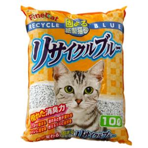 『お一人様1袋限り』猫砂 紙製 常陸化工 ファインキャット リサイクルブルー 10L