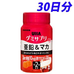 UHA味覚糖 グミサプリ 亜鉛&マカ 30日分ボトル...