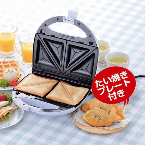 ホットサンドメーカー たい焼きプレート付き