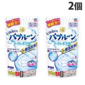 アース製薬 らくハピ いれるだけバブルーン トイレボウル 180g×2個 トイレ 便器 掃除 泡 洗剤 トイレ用洗剤 簡単｜kilat