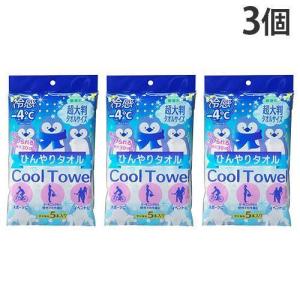 汗拭きシート 無香料 冷感 ひんやりタオル 5本 3個の商品画像