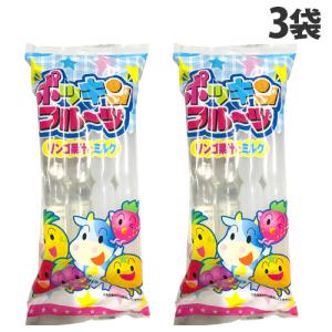 マルゴ食品 ポッキンフルーツ リンゴ果汁とミルク 8本入×3袋 お菓子 ジュース チューペット シャーベッド アイス おやつ｜kilat