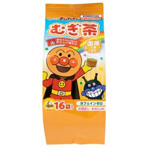山城物産 アンパンマンむぎ茶 20g×16P ティーバッグ むぎ茶 国産 カフェインゼロ 水出し お湯出し