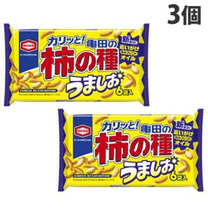 亀田製菓 亀田の柿の種 うましお 6袋入×3個 柿の種 ガーリック カリカリ 珍味 おつまみ やみつき｜kilat