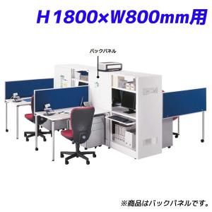 『代引不可』 ライオン事務器 バックパネル ハーフサイズ H1800×W800mm用 ITラックシステム W400×D20×H1800mm ホワイト ITR-BP1840 732-49｜kilat