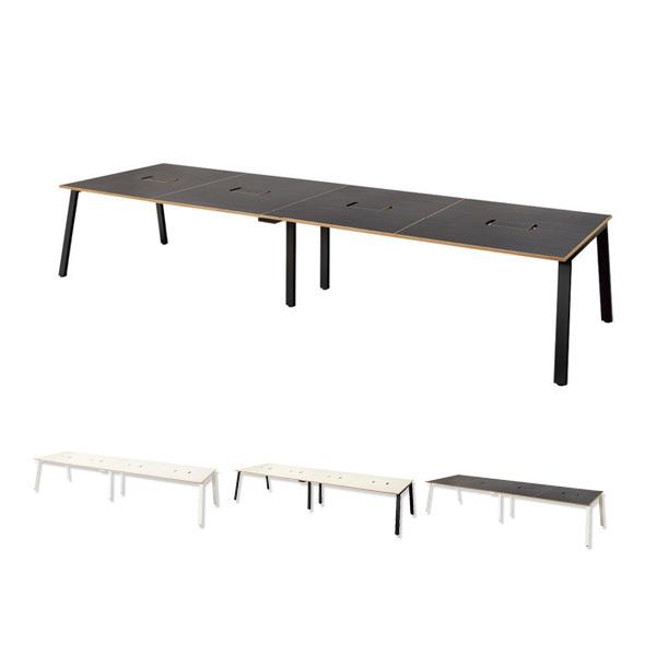 『代引不可』『組立設置込』 Garage MRフリースタイルデスク 指紋レス天板 W4000×D12...