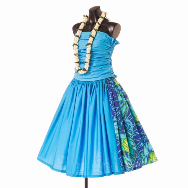 アシンメトリー パウスカート 東北 プロテア ターコイズ ブルー フラダンス