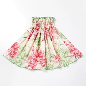 パウスカート ハイビスカス プロテア クリーム色 オフホワイト