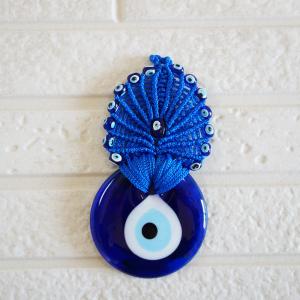 ナザールボンジュウ 壁掛け 青い目玉お守り オーナメント 壁飾り
