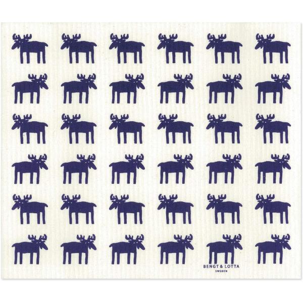 エコンフォートハウス ベングト&amp;ロッタ 水切りマット スポンジワイプ ムース ネイビー WX1311...