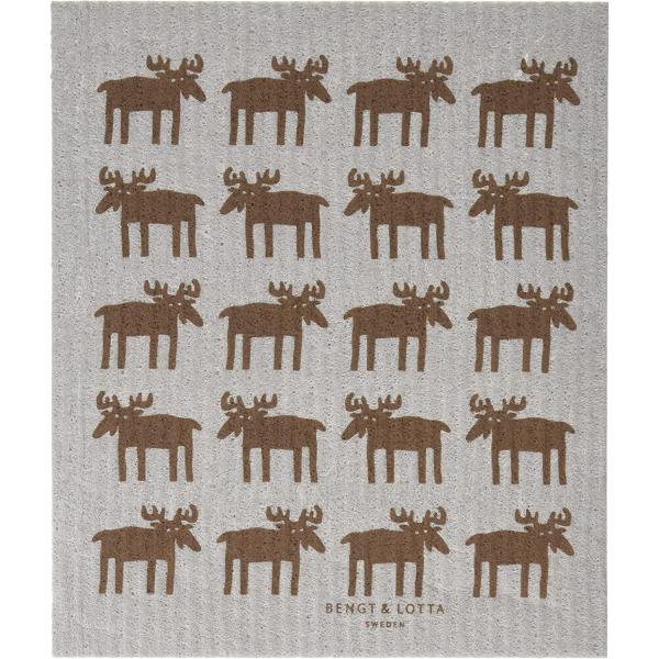 エコンフォートハウス ベングト&amp;ロッタ スポンジワイプ Sサイズ ムース ブラウン&amp;グレー WX13...