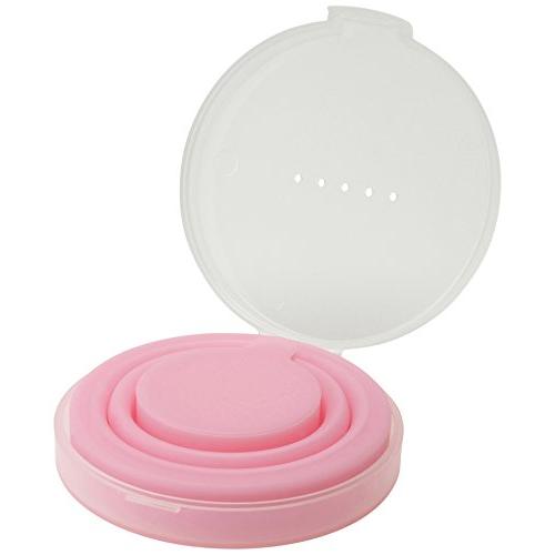 マーナ (marna) シリコーン たためる携帯うがいコップ ( ケース付 / ライトピンク ) 折...