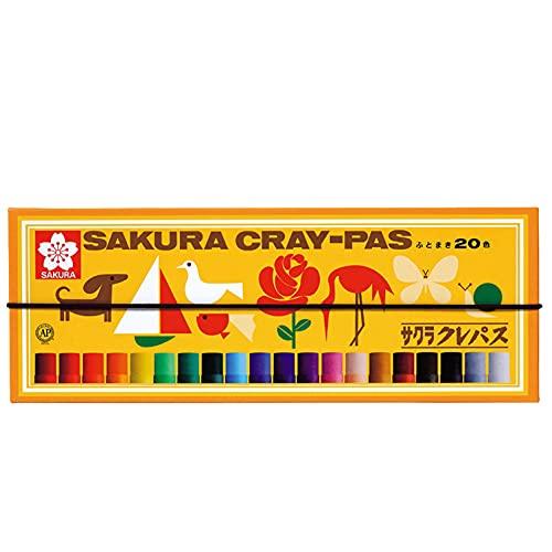 サクラクレパス クレパス 20色 ゴムバンド付き LP20R