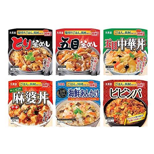 【セット商品】 丸美屋食品工業 丸美屋 レンジで簡単ごはん付きシリーズ アソート詰め合わせ 6食