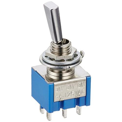 HOSCO SCUD ミニスイッチ、ON-ON-ON クローム ON-ON-ONC