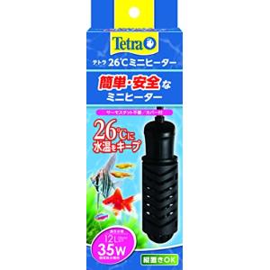 テトラ (Tetra) ミニヒーター 35W 自動温度調節器内蔵 難燃性プラスチックカバー付き 縦横設置 SP規格適合 観賞魚 金魚 メダカ 水