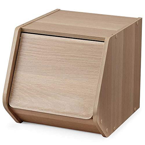 アイリスオーヤマ(IRIS OHYAMA) スタックボックス 扉付き 積み重ね カラーボックス 隠せ...