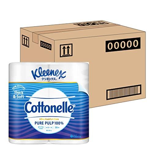 【ケース販売】 クリネックス 木材パルプ コトネル 30m ダブル 4ロール ×10パック入り