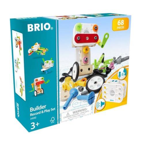 BRIO (ブリオ) ビルダー レコード&amp;プレイセット [全68ピース] 対象年齢 3歳~ (組み立...