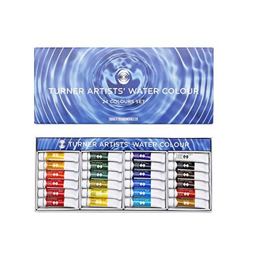 ターナー色彩(Turner Color) 透明水彩絵具 24色セット WT00524C 5ml