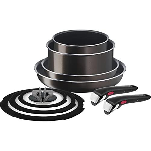 【オンライン限定】 ティファール 取っ手のとれる 鍋 フライパンセット 9点セット ガス火専用 専用...