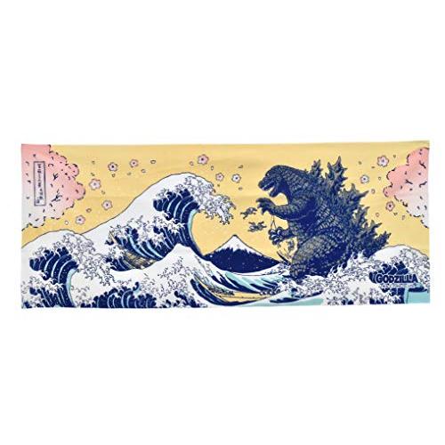 フォーカート ゴジラ プリント 手拭 富嶽 桜