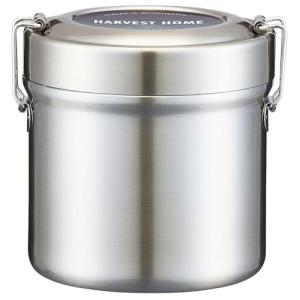 スケーター(Skater) 抗菌 保温弁当箱 丼ぶり型 600ml 真空 ステンレス ベーシック STLB1AG-A｜Mabyco