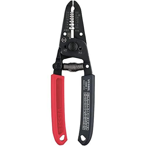 ベッセル(VESSEL) ワイヤーストリッパー ねじカッター付 電気工事士技能試験対応 3500E-...