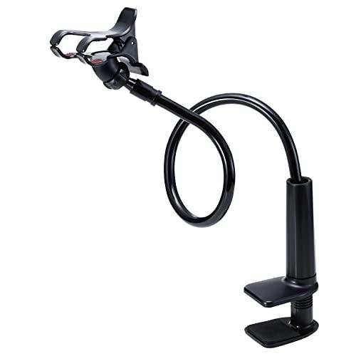 エレコム スマホ用スタンド アーム型 全長80cm 自由に曲がる(4.6~6.9インチスマホ対応) ...