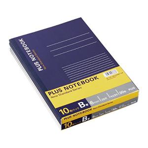 PLUS(プラス) ノート セミB5(6号)B罫30枚10冊パック NO-003BS-10P 76-730｜Mabyco
