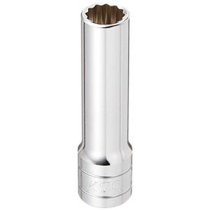 京都機械工具(KTC) 9.5mm (3/8インチ) ディープソケット (十二角) 10mm B3L10W｜Mabyco