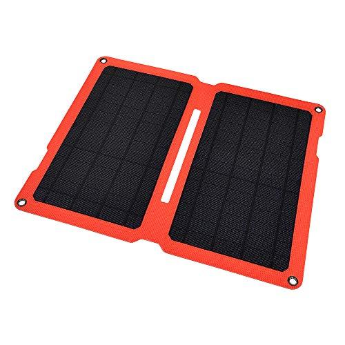 オーム電機 ソーラーパネル(単結晶シリコン2枚/USBポート×2/最大出力16W/435g/保護等級...