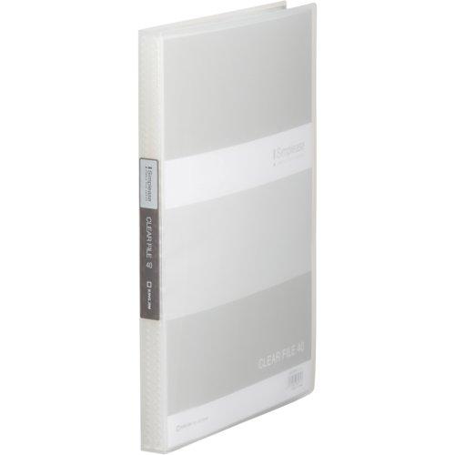 キングジム クリアファイル シンプリーズ 透明 40ポケット A4タテ 透明 184TSPW-T