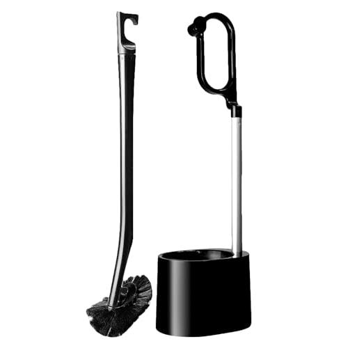 日本クリンテック Ka:z Clean トイレブラシ＆スタンド BK ブラック 幅9.5cm 全長4...