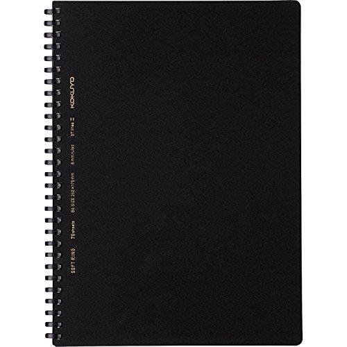 コクヨ(KOKUYO) ノート ソフトリングノート ビジネス 70枚 セミB5 B罫 黒 ス-SV4...