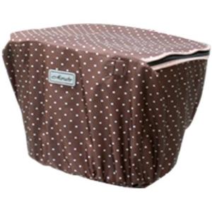 MARUTO(マルト) ファッションバスケットカバー レギュラー前カゴ用 一段式 D-4FMT 水玉/茶