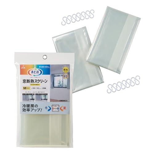 アール(R) 窓断熱スクリーン採光透明UＶ145ｃｍ まど活 100×145(cm) 採光 UVカッ...