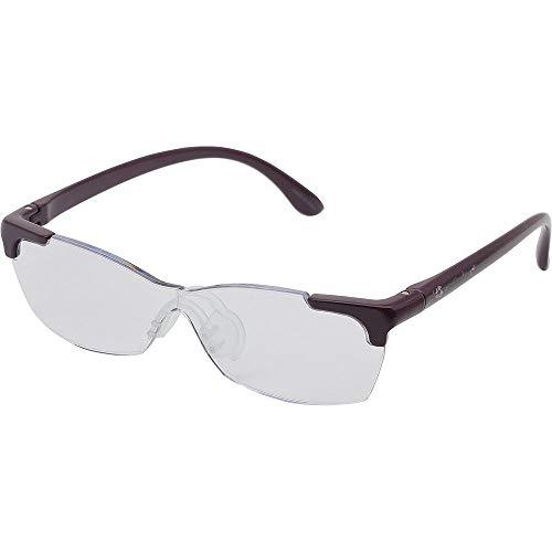 キングジム(Kingjim) メガネ型 拡大鏡 花柄 AM41-PU パープル