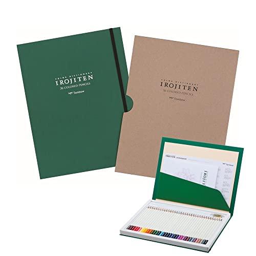 トンボ鉛筆 色鉛筆 36色 (ブック型) 色辞典 セレクトセット (風景を描くのに最適な36色) C...