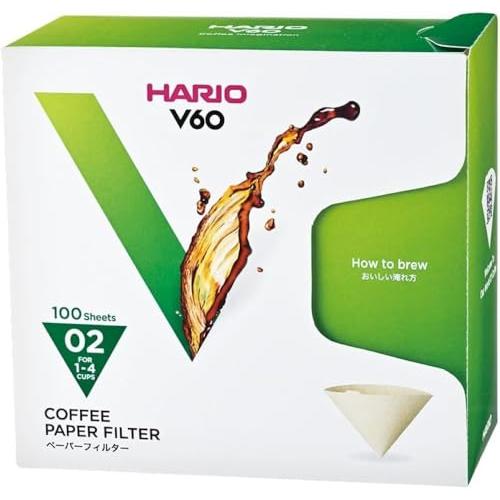 HARIO(ハリオ) V60用ペーパーフィルター コーヒー対応 ブラウン みさらし 1-4杯用 日本...