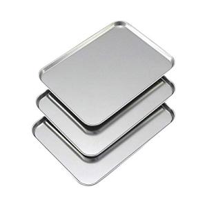 下村企販 バット 3枚組 ステンレス製 下ごしらえ浅型バット （ 調理用