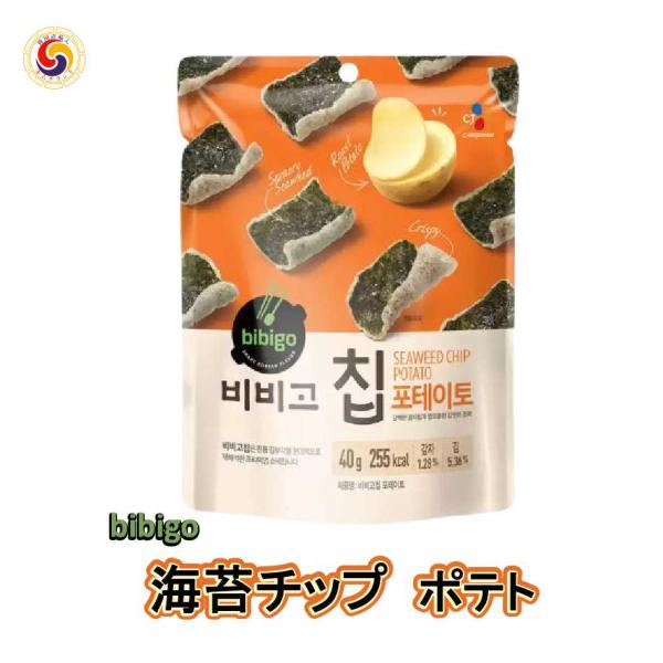 bibigo 海苔 チップ（ポテト）40g  韓国海苔 韓国 のり ビビゴ キム スナック ポテトチ...