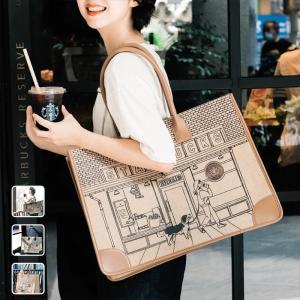 Starbucks スターバックス トートバッグ レディース プレゼント 通勤バッグ tote bag　軽いバッグ ハンドバッグ 送料無料