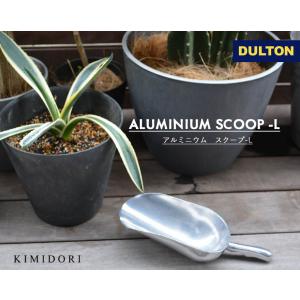 DULTON ALUMINIUM SCOOP-L ダルトン アルミニウム スクープL 量り スコップ コーヒー豆 珈琲 ガーデニング 土 すくう ドッグフード キッチン 持ちやすい｜kimidori-onlineshop