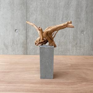 コンクリート盆栽 流木 木 オブジェ インテリア アート アクセサリー ➄【コンクリート盆栽 流木オブジェ】ディスプレイ アート