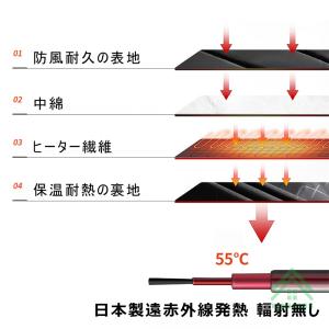 電熱ベスト 日本製 繊維ヒーター ヒーターベス...の詳細画像5