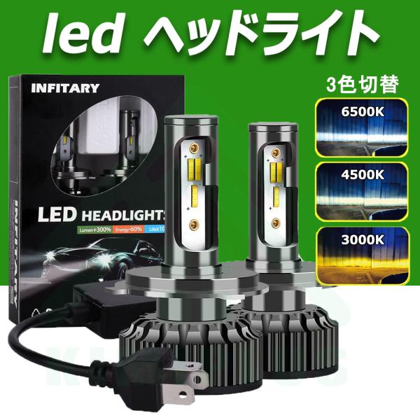 LED ヘッドライト H4 Hi/Lo 切り替え フォグランプ H1/H3/H4/H7/H11/H1...