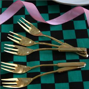 ヴィンテージ風 カトラリー アンティーク ゴールド 懐 KAI ペアセット